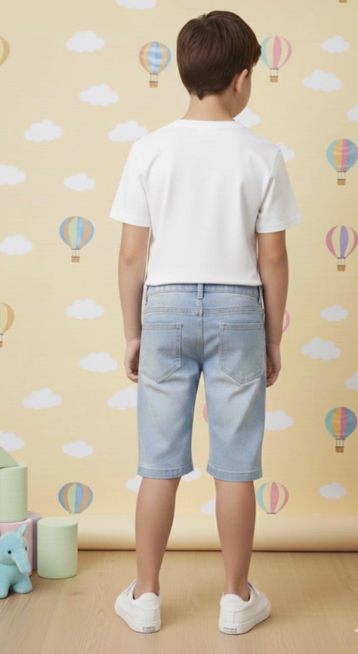 Bermuda Infantil Jeans Claro