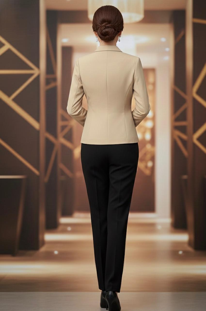 Blazer Feminino Alfaiataria Acinturado Slim Fit Raphael Benetti