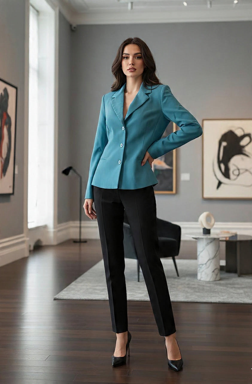 Blazer Feminino Alfaiataria Acinturado Raphael Benetti