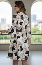 Vestido Curto Estampa Mista Viscose