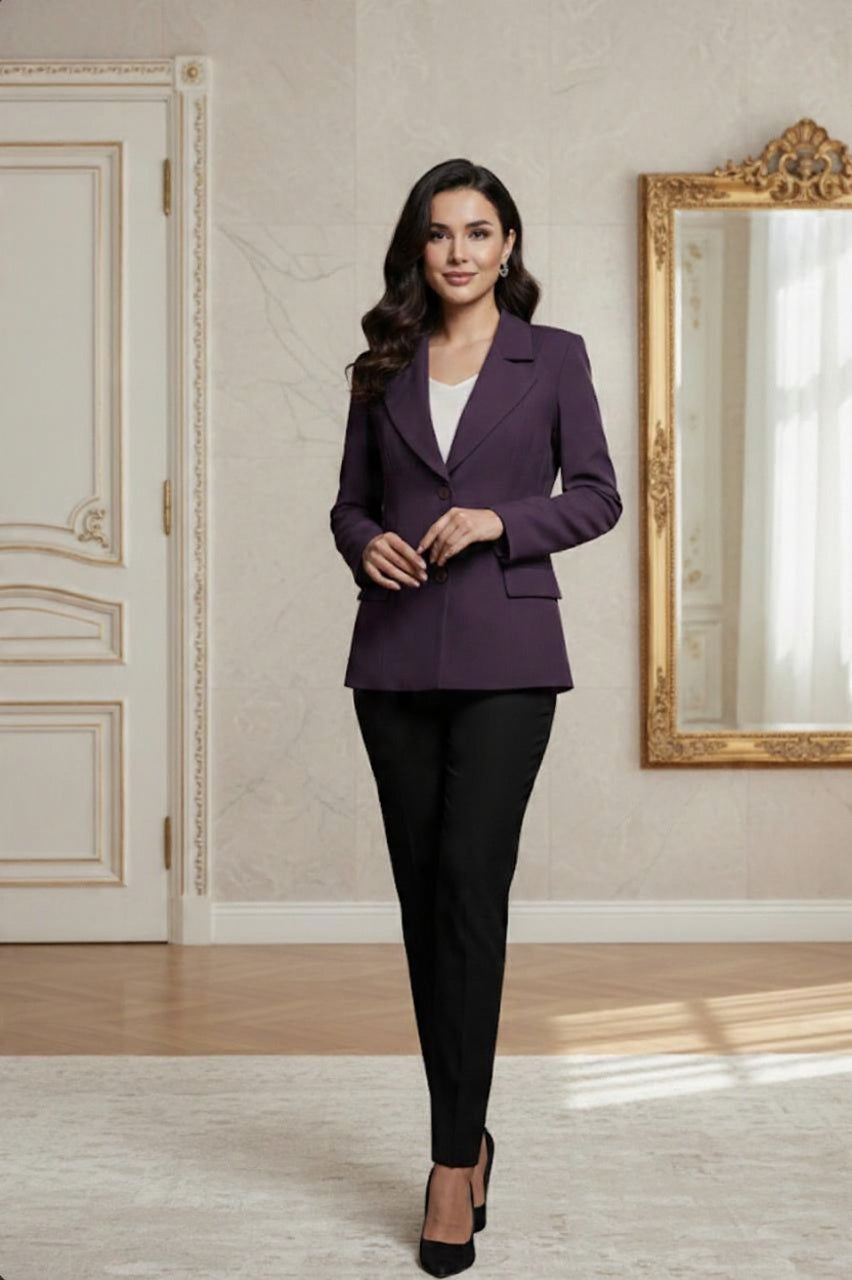 Blazer Feminino Alfaiataria Acinturado Ethnic