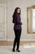 Blazer Feminino Alfaiataria Acinturado Ethnic