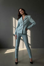 Blazer Feminino Alfaiataria Acinturado Raphael Benetti