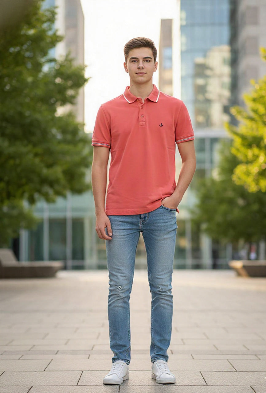 Camisa Polo Rosa Duda Sport