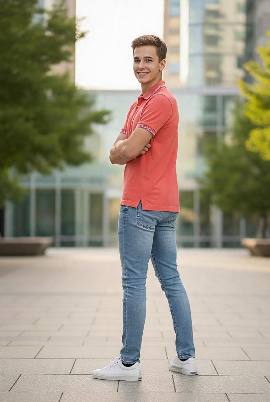 Camisa Polo Rosa Duda Sport