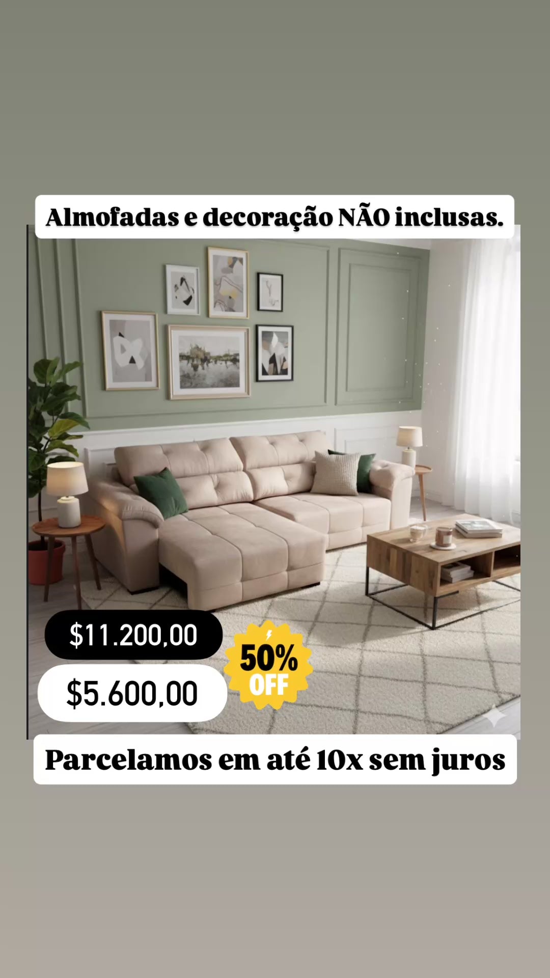 Sofá Dois Lugares Luxo HOME