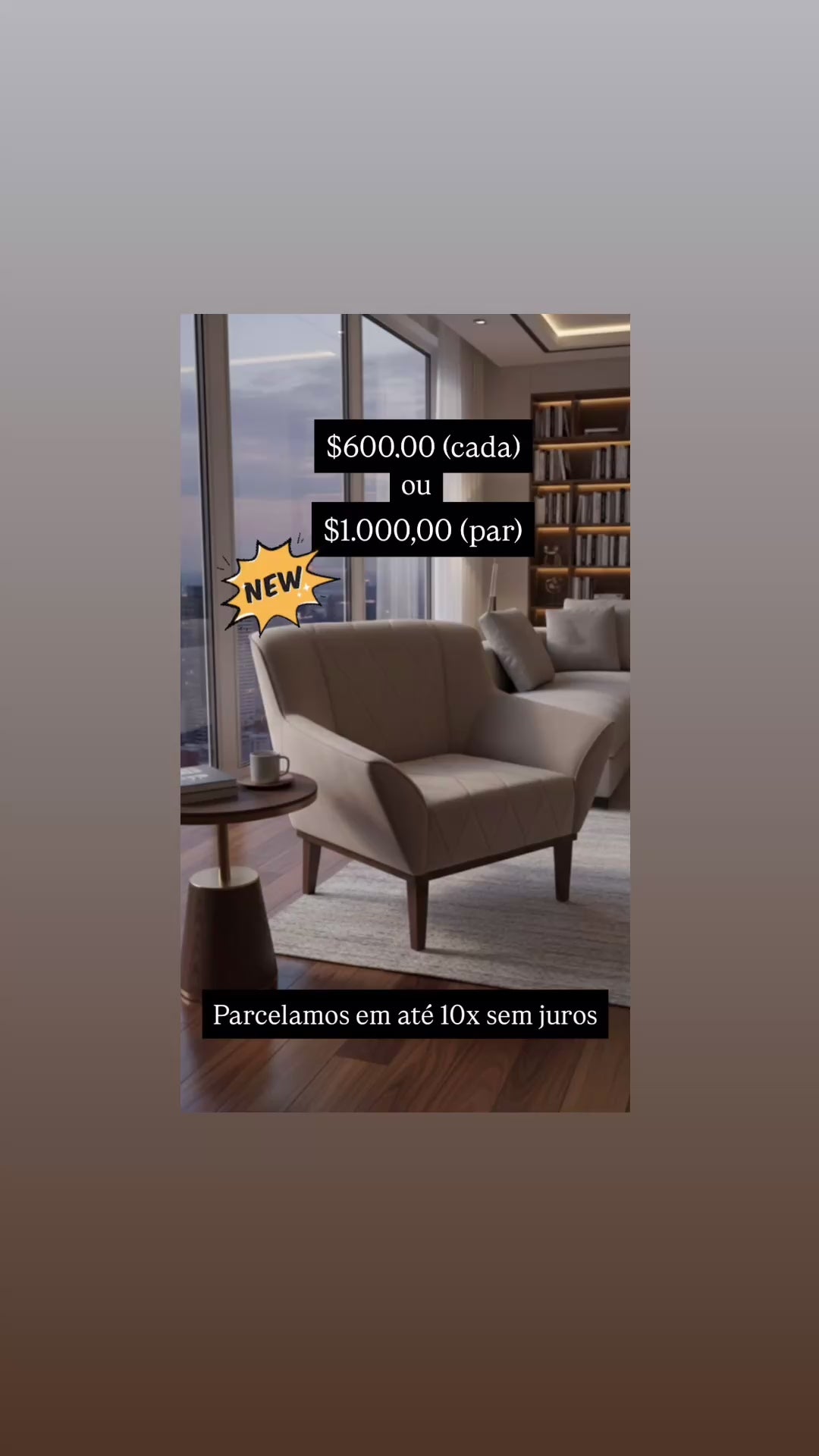 Poltrona Neo Clássica Luxo Home